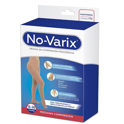 Pantimedia No-Varix 15-20 mmHg transparente negro Q No- Varix  x 1 Estas medias con textura opaca, de uso casual y semiformal, contienen una pequeña fibra con un gran beneficio, las microfibras de cuarta generación (4G) tienen gran capacidad de absorción de la humeda