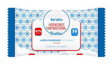 Toallas Húmedas Keridito Higienizante Y Antibacteriales Con Alcohol x 30 und undefined