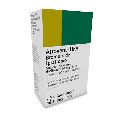 Atrovent HFA Bromuro de Ipratropio Inhalador x 200 Dosis  