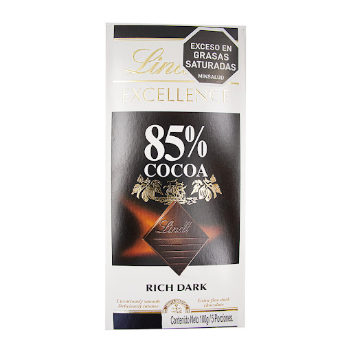 Tableta Chocolate Rich Dark 85% Lindt x 100 gr
