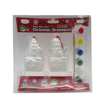 Set De Pintura Navideño Mays De Santa Y Muñeco De Nieve x 1 und  
