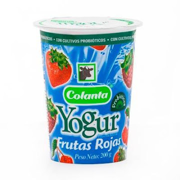 Yogurt Colanta Entero   Salsa De Frutos Rojos X200g.                     