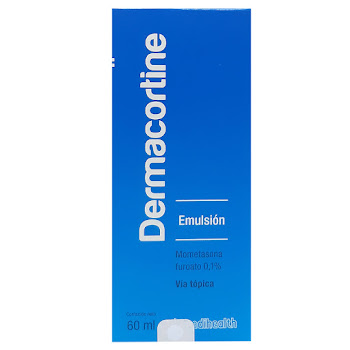 Dermacortine Mometasona Furoato 0.1% Medihealth Emulsión Frasco x 60 ml  