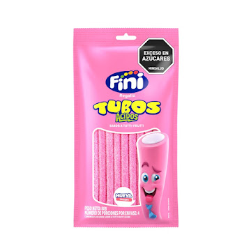 Dulces Fini Tubos Tutti Frutti Paquete x 80 gr  