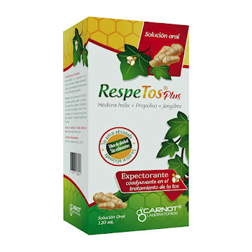 Respetos Plus Hedera   Helix + Propóleo + Jengibre Carnot Solución Oral x 120ml  