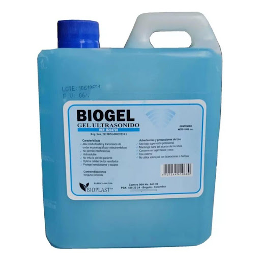 GEL CONDUCTOR BOTELLA 1000CC BIOLIFE botella plastica x 1 Es un medio altamente conductivo utilizado en procedimientos ecosonográficos, ultrasonidos, gimnasia pasiva, cavitación, electroestimulación y exámenes de diagnóstico. Protege los transductores y equi