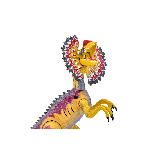 Dinosaurio Dilofosaurio Realidad Aumentada Tobogama Tobogama Caja x 1 Descubre la emoción prehistórica con la Figura Dino Realidad Aumentada Dilofosaurio. Este increíble juguete presenta extremidades articuladas hechas de materiales rígidos y duraderos. Con un total de 