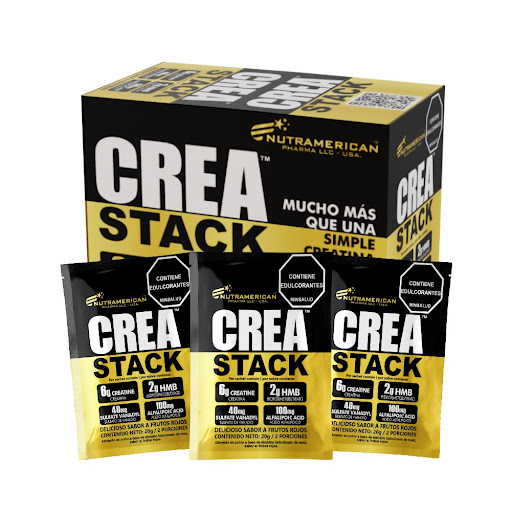 Creatina Crea Stack Sabor Frutos Rojos Sobre x 20 gr