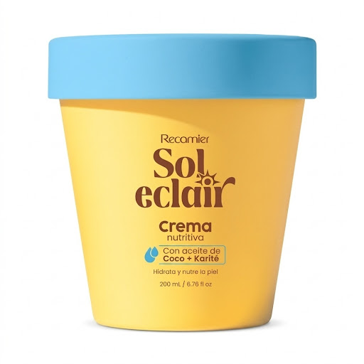 Crema Nutritiva Sol Eclair Aceite De Coco + Karité Pote x 200 ml