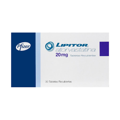 Lipitor Atorvastatina 20 mg Pfizer Caja x 30 Tabletas
