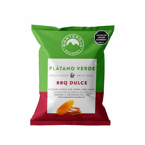 Platanos Verdes   Monterojo Bbq Dulce x 100 gr  