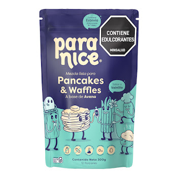Mezcla Paranice Para Pancakes Y Waffles A Base De Avena Vainilla Bolsa x 300 gr  
