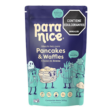 Mezcla Paranice Para Pancakes Y Waffles A Base De Avena Vainilla Bolsa x 300 gr  