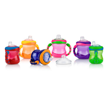 Vaso Nuby No-Spill   Touch Flo Valve Paso 1 X1und                        