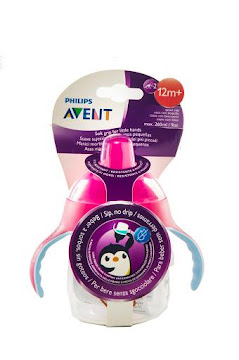Vaso Philips Avent   Anti Goteo Rosado 12M+ X9Oz. X1Und 