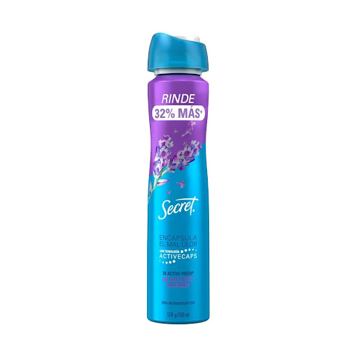 Antitranspirante Secret Spray Lavanda Frasco x 200 ml