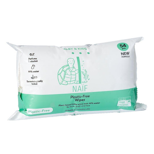 Toallitas Húmedas de Agua Naïf Paquete x 54 unidades NAÏF CÓSMETICO x 54 UND Las Toallitas Húmedas de Naïf, formulados con 99% de agua, permiten una limpieza suave y práctica de la piel de bebés y niños. Ideales para integrar dentro de la rutina diaria, especialmente durante e