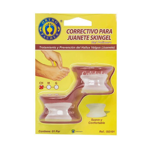 Separador De Dedos Skingel Ortho Pauher S Orthopauher Individual x 1 Separadores de dedos diseñados para eliminar la fricción y presión entre los dedos