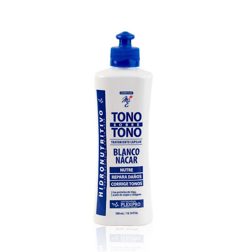 Tratamiento MYE, Tono Sobre Tono Blanco Nácar, X 300mL, X1 Cosméticos MyE Pote x 1 Diseñado para reavivar, mantener y corregir el color del cabello natural o tinturado, ayudando a la reparacion del cabello despues de procesos de color. Ideal para cabellos descoloridos, maltratados, 