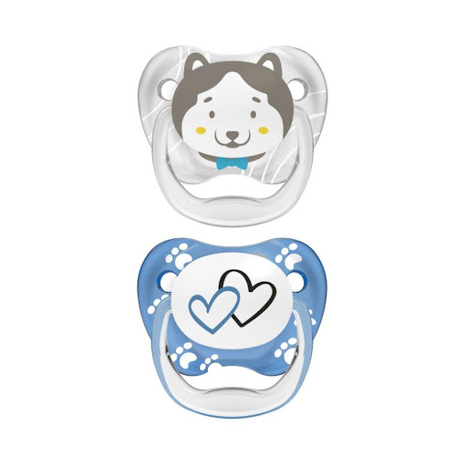 Chupo Entretencion Prevent Animal N2 Azul Dr Browns Tetina x 1 ¡Calmar al bebé con seguridad nunca ha sido tan inteligente! Los chupetes Dr. Brown’s® PreVent™ son tan adorables como efectivos. Diseñados por un dentista pediátrico, la pera 100 % de silicona cuenta