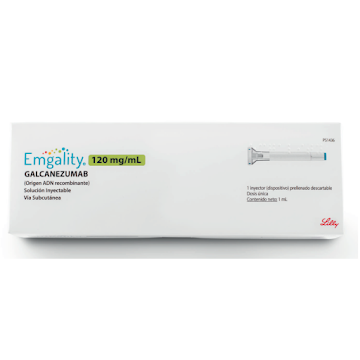 Galcanezumab Emgality    x120mg Solución Inyectable  