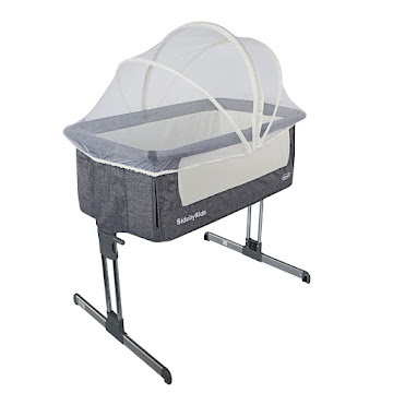 Solo Online Cuna Bebesit Side By   Side Color Gris X 1 Unidad 