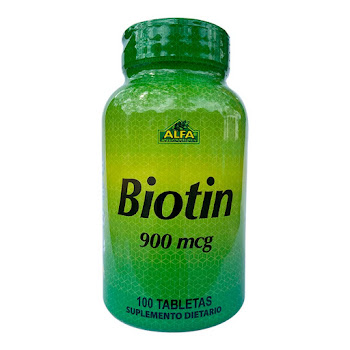 Alfa Vitamins Biotina 900 mcg Frasco x 100 Tabletas  