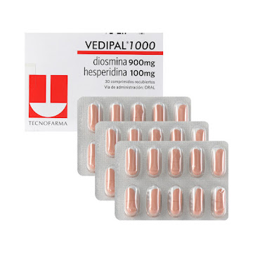 Vedipal 1000mg Caja x 30 tabletas diosmina hesperidina  