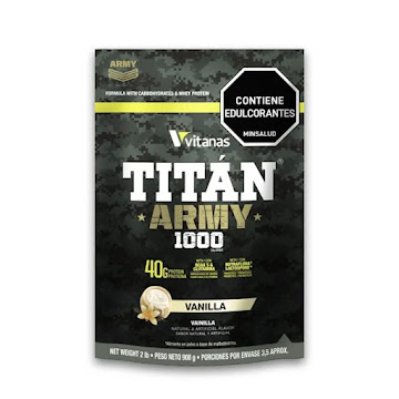 Proteína Titan Army Sabor Vainilla Bolsa x 908 gr  
