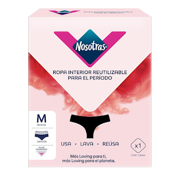 Panty Nosotras Hipster Azúl Talla M x 1 und  