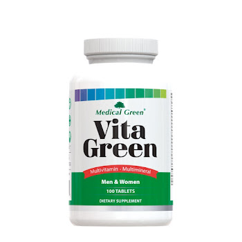 Suplemento Diertario Vitagreen Multivitamínico Medical Green Frasco x 100 Tabletas  