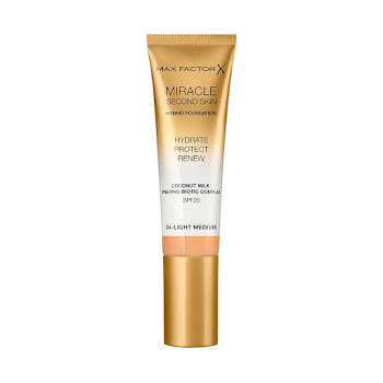 Base Max Factor Miracle Second Skin Mf Light-Med #4 x 30 ml  