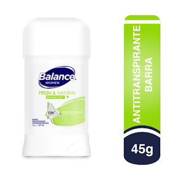Desodorante Barra Balance Mujer Fresh & Natural x 45 gr  