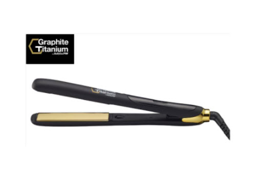 PLANCHA IONICA GRAPHITE TITANIUM 1" BaBylissPRO Caja x 1 INCLUYE FUNDA PROTECTORA Y ALFOMBRA DE SILICON