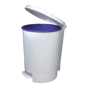 Solo Online Papelera Vanyplas Pedal   Con Balde Color Blanco 25 Litros 