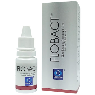 Flobact Ciprofloxacina Clorhidrato 0.3% Ophtha Frasco x 5 ml  