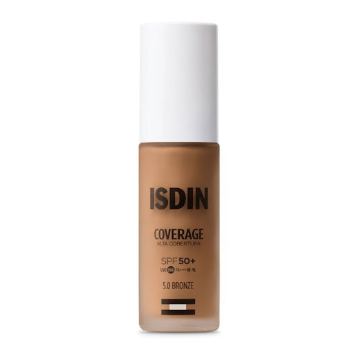 Base Isdin Coverage Tono 5 Bronze Con Spf50 Frasco x 30 ml