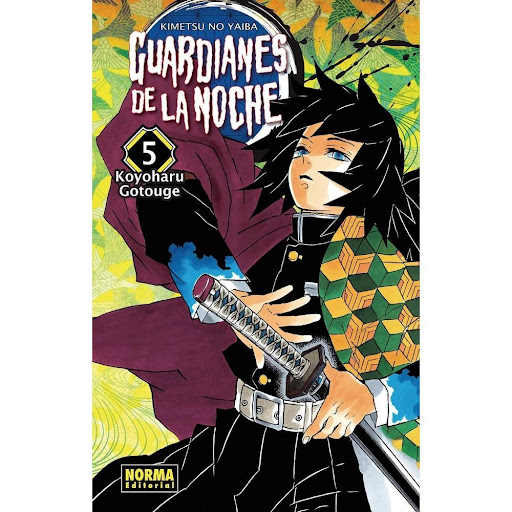 Guardianes De La Noche No. 5 Editorial Norma Libro x 1.0 GUARDIANES DE LA NOCHE 05   Autores:Koyoharu Gotouge  Colecciones:CÓMIC MANGA  Editoriales:NORMA Editorial  Series:GUARDIANES DE LA NOCHE   TANJIRÔ Y SUS COMPAÑEROS AHORA DEBEN HACERLE FRENTE A UNOS D