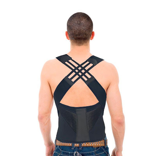 Corrector de Postura Recovery Reforzada T S Recovery  x 1 Soporte a la columna para mantener una postura correcta, tratamiento para dolor de espalda y lumbar. Diseño unisex, totalmente ajustable, cómodo y fácil de usar, ayuda a corregir la mala postura de la