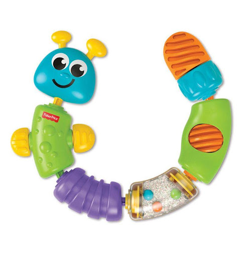 Fisher Price Oruga Cadena De Colores Fisher Price Caja x 1 La Oruga Cadena de Colores Fisher-Price� es un juguete didáctico diseñado para estimular la motricidad fina y la exploración sensorial de los bebés. Con seis cuentas de actividades en distintos colore