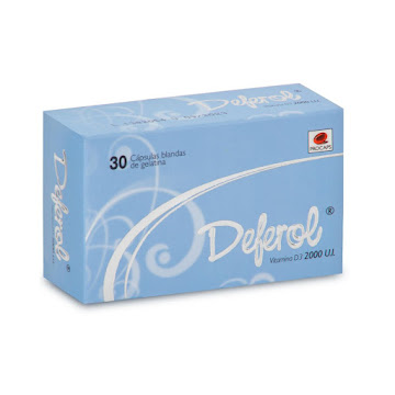 Deferol Vitamina D3 2000 UI Procaps Caja x 30 Cápsulas  