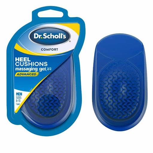 Dr. Scholl´s Talonera en gel acolchada Hombre x 2 unidades Dr. Scholls Caja x 2 Diseñamos las talonera en gel Dr. Scholl's Comfort Heel Hombre para quienes sienten molestias en los talones y buscan mayor amortiguación. Con tecnología Massaging Gel® Advanced, brindan amortiguación