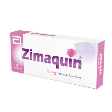 Zimaquin Citrato de Clomifeno 50 mg Abbott Caja x 10 Tabletas  Caja X10tab Gynopharm Citrato De Clomifeno  