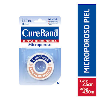 Microporo Cure Band Color Piel de 2.5cm. x4.50m x 1 und  