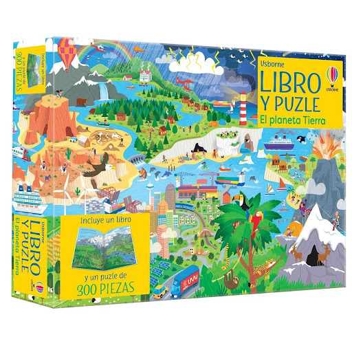 Planeta Tierra. Libro Y Puzle Usborne Libro x 1.0 PLANETA TIERRA  -LIBRO Y PUZLE- (6160)  Caja con un puzle de 300 piezas y un libro muy informativo sobre el planeta Tierra. La manera perfecta de conocer el planeta, con la ayuda de ilustraciones deta