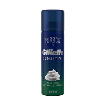 Espuma de Afeitar GILLETTE Sensitive para Piel Sensible Lata x 57 ml  