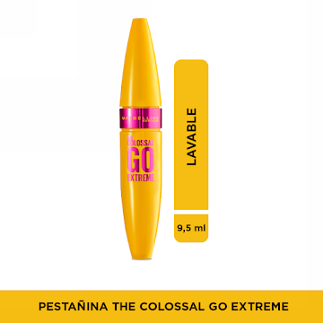Pestañina Maybelline The Colossal Go Extreme Volum x 9.5 ml  
