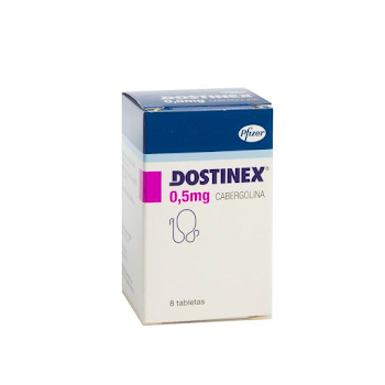 Dostinex Cabergolina 0.5 mg Pfizer Caja x 8 Tabletas  
