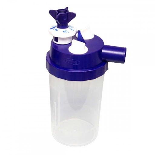 VASO HUMIDIFICADOR NEBULIZADOR DE ALTO VOLUMEN BIOLIFE CC BIOLIFE  x 1 Vaso humidificador nebulizador de alto volumen marca Biolife, con capacidad de 400?cc, diseñado para suministrar oxígeno humidificado o medicamentos en aerosol. Cuenta con sistema Venturi ajustable, e