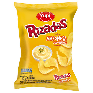 Pasabocas Yupi Papas Fritas Rizadas Mayonesa Paquete x 110 gr  
